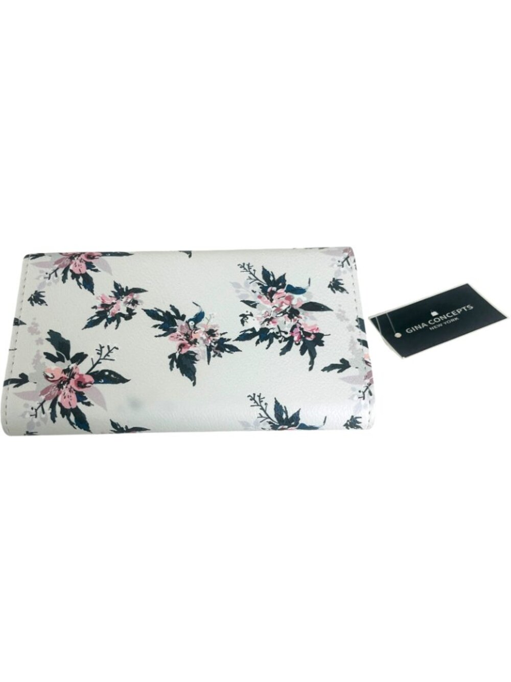 GINA CONCEPTS New York - Women's White with Floral Design Wallet - NEW with tags - Picture 2 of 5
